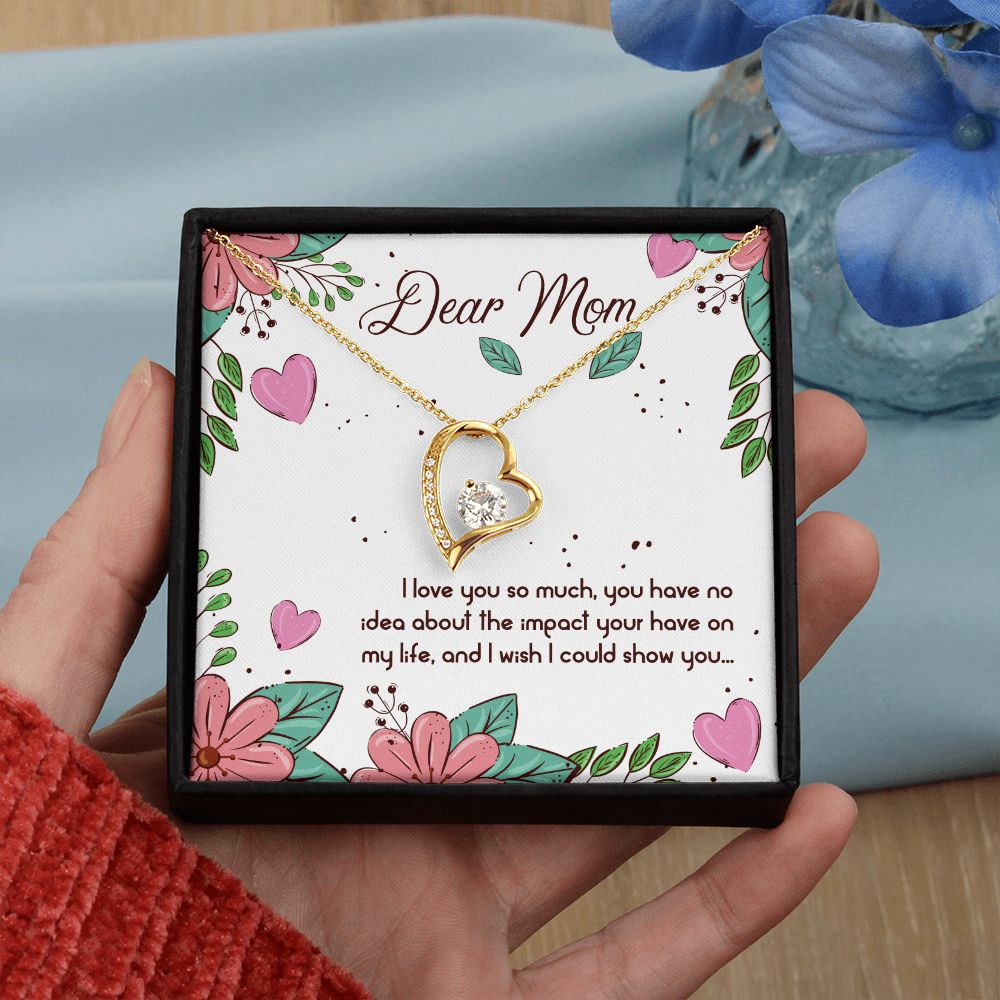 To My Mom | Mom I Love You so Much - Forever Love Necklace