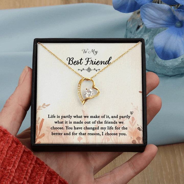 To My Best Friend | You Changed My Life - Forever Love Necklace
