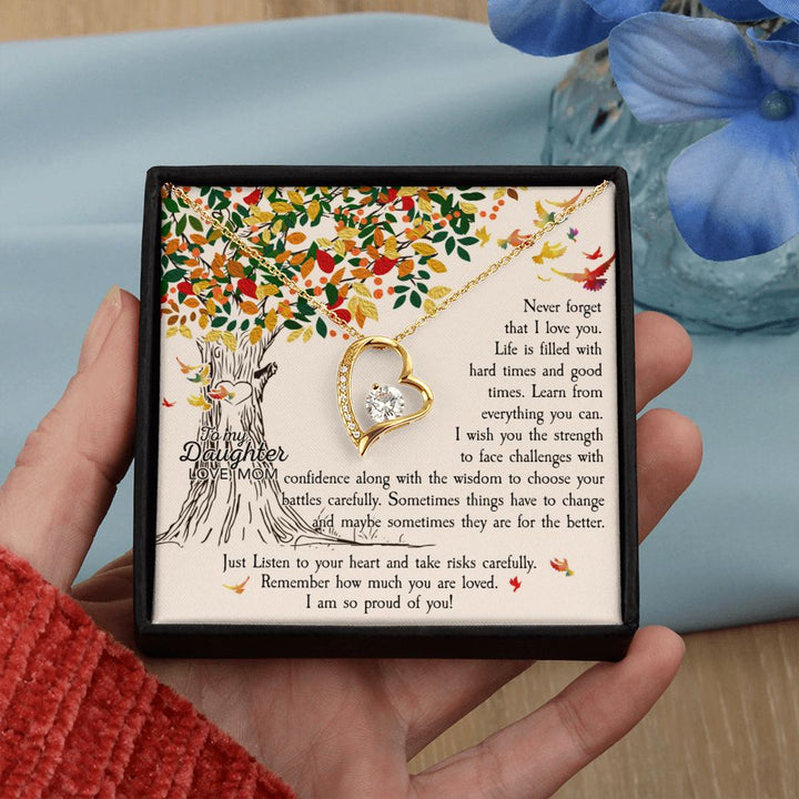 To My Daughter | Never forget that I Love You - Forever Love Necklace