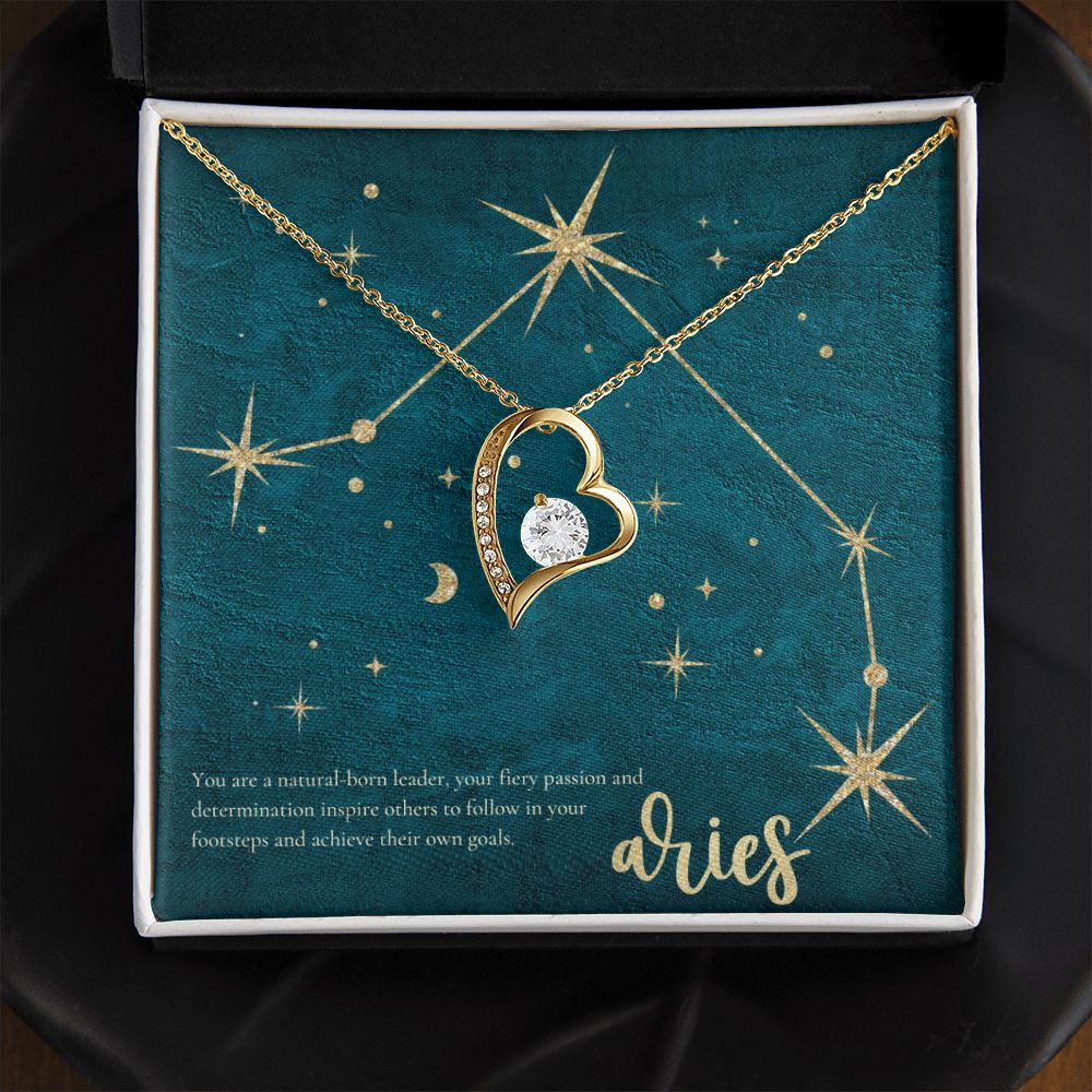 Aries | You are a natural-born leader, your fiery passion and determination inspire others to follow in your footsteps and achieve their own goals. - Forever Love Necklace