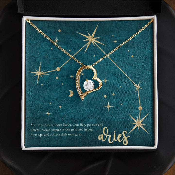 Aries | You are a natural-born leader, your fiery passion and determination inspire others to follow in your footsteps and achieve their own goals. - Forever Love Necklace