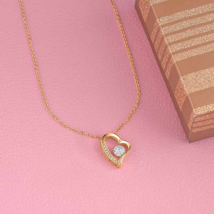 To My Mom | Mom I Love You so Much - Forever Love Necklace