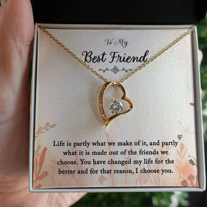 To My Best Friend | You Changed My Life - Forever Love Necklace