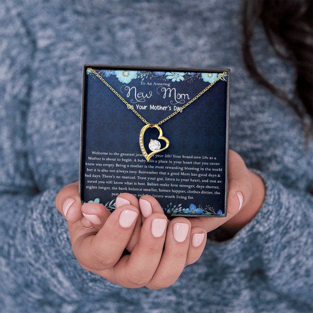 Mother's Day | Amazing New Mom - Forever Love Necklace