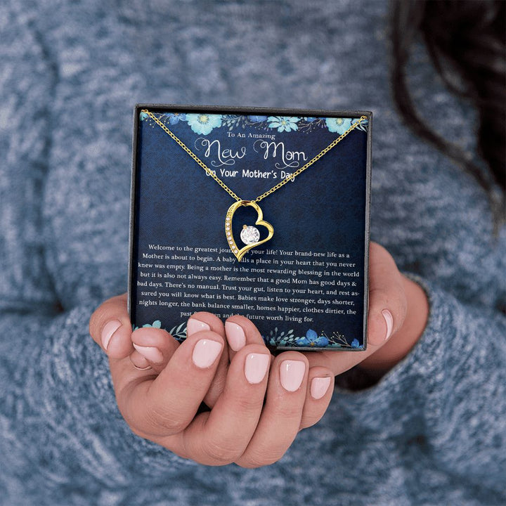 Mother's Day | Amazing New Mom - Forever Love Necklace