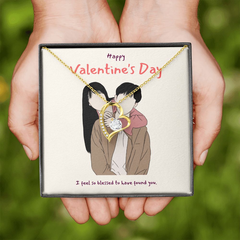 Happy Valentine's Day | I'm So Blessed to Have You in My Life - Forever Love Necklace