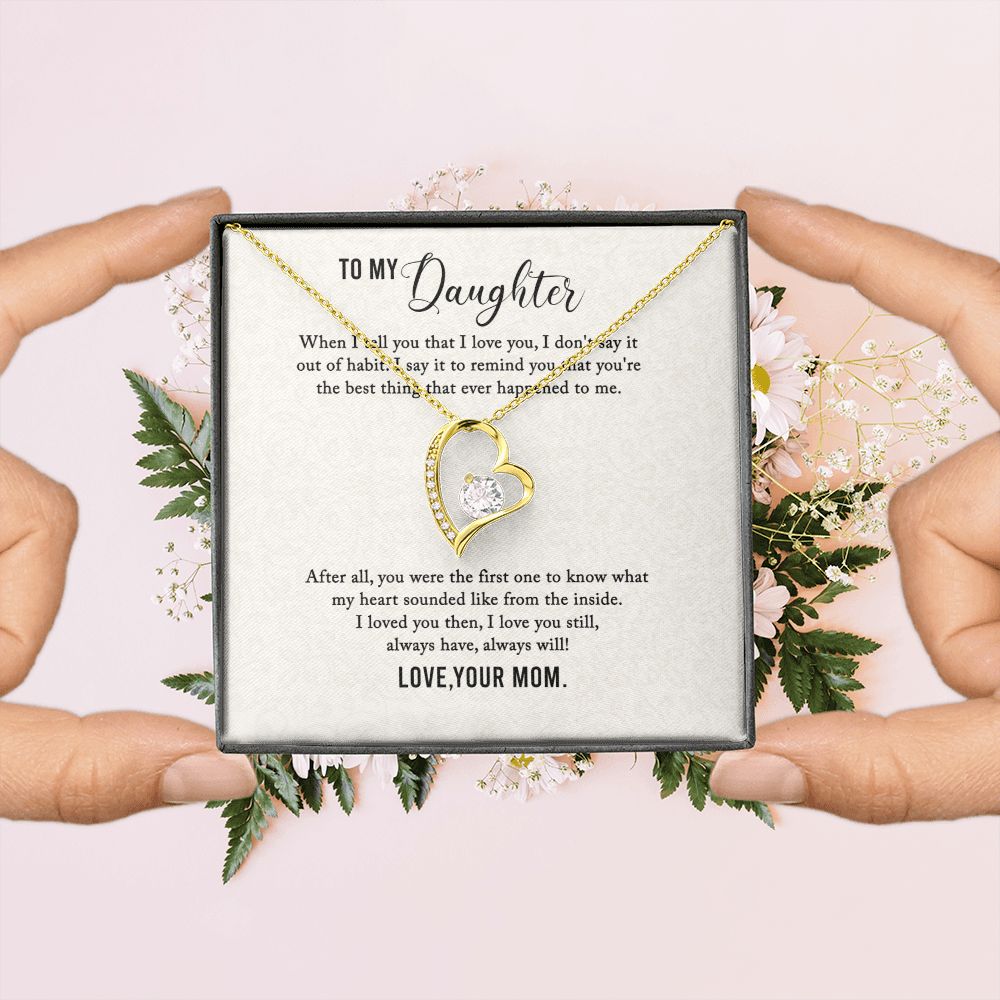 To My Daughter | I Love You My Daughter - Forever Love Necklace