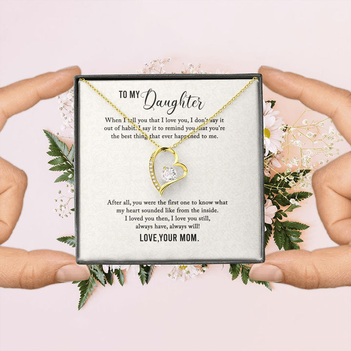 To My Daughter | I Love You My Daughter - Forever Love Necklace