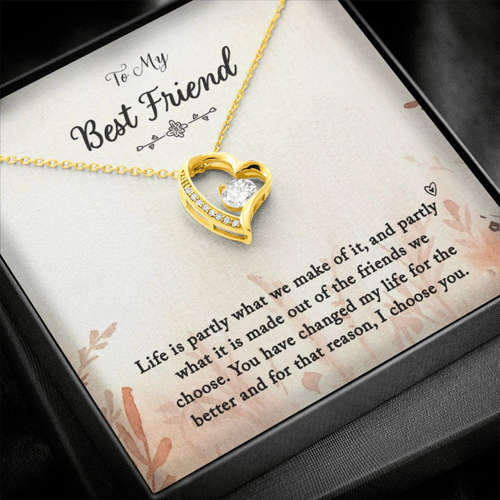 To My Best Friend | You Changed My Life - Forever Love Necklace
