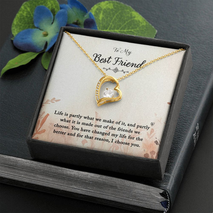 To My Best Friend | You Changed My Life - Forever Love Necklace