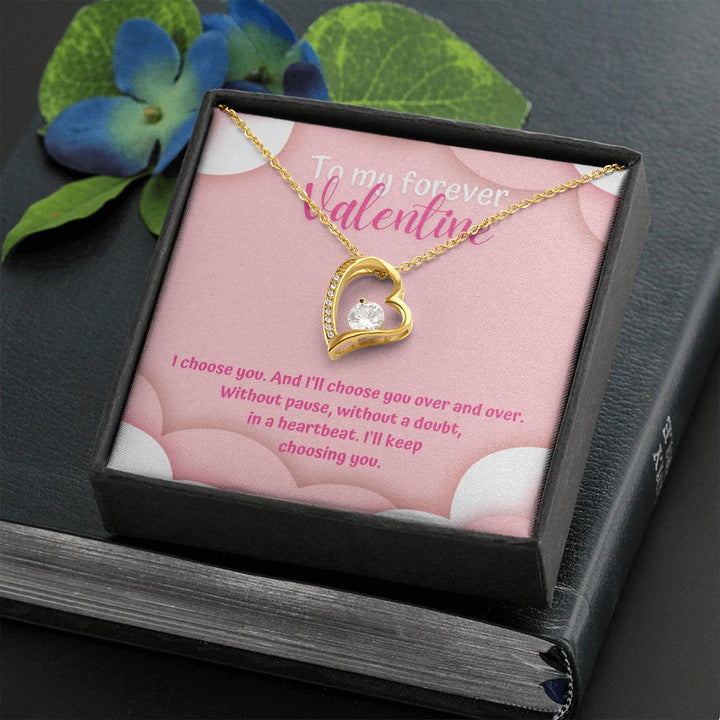 To My Forever Valentine | Eternally Yours - Forever Love Necklace