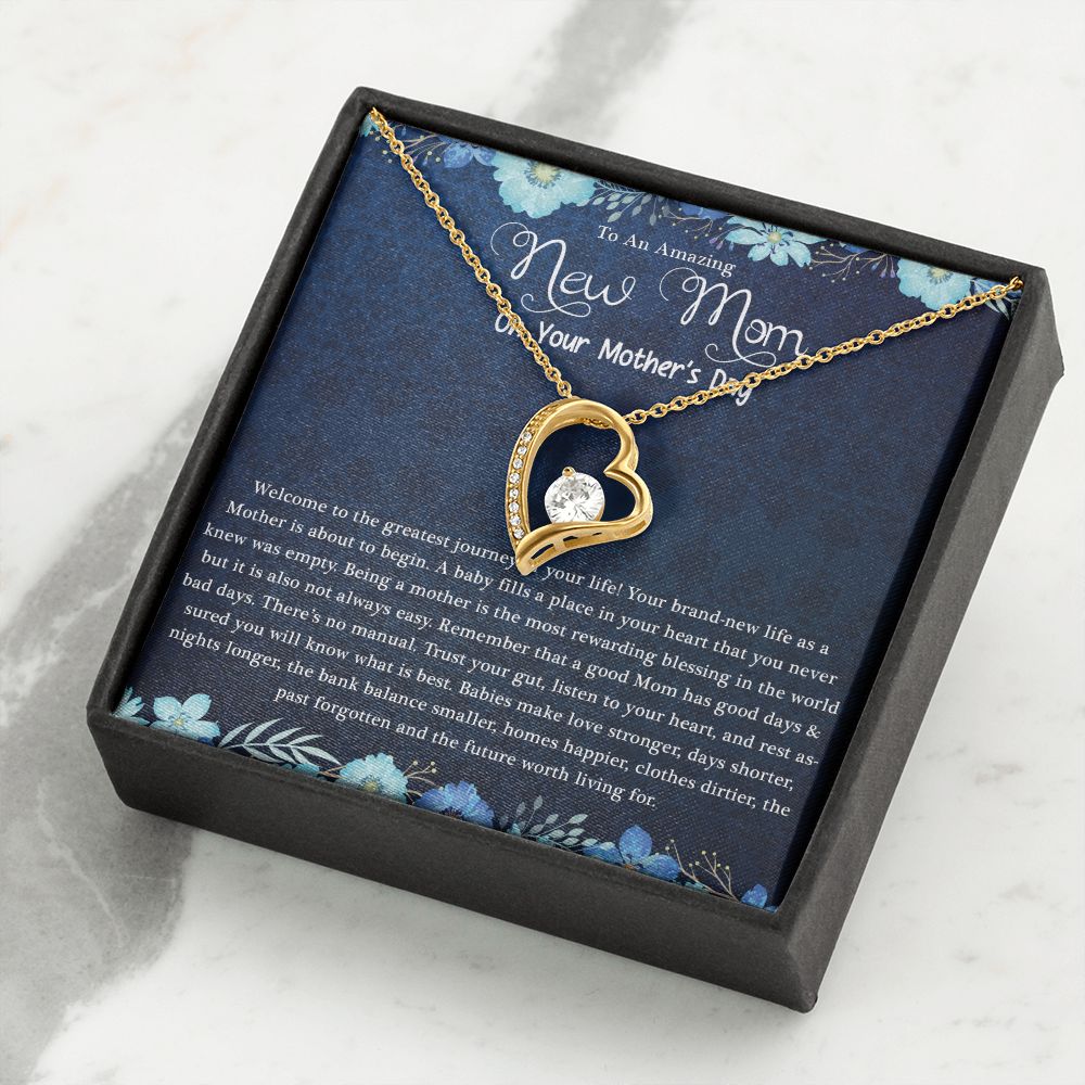 Mother's Day | Amazing New Mom - Forever Love Necklace