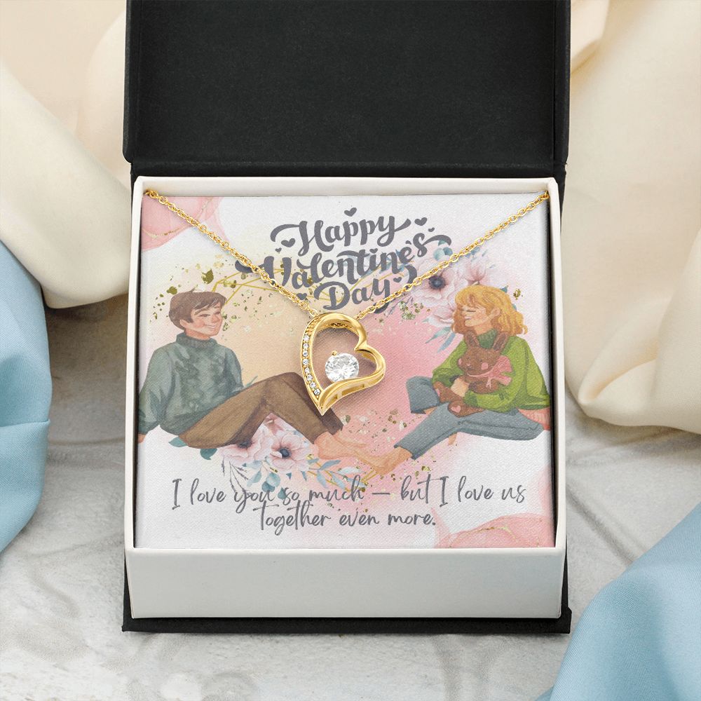 Happy Valentine's Day | Love, Together in Harmony - Forever Love Necklace