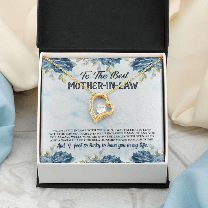 To My Mother-In-Law | A Heart Full of Love and Wisdom - Forever Love Necklace