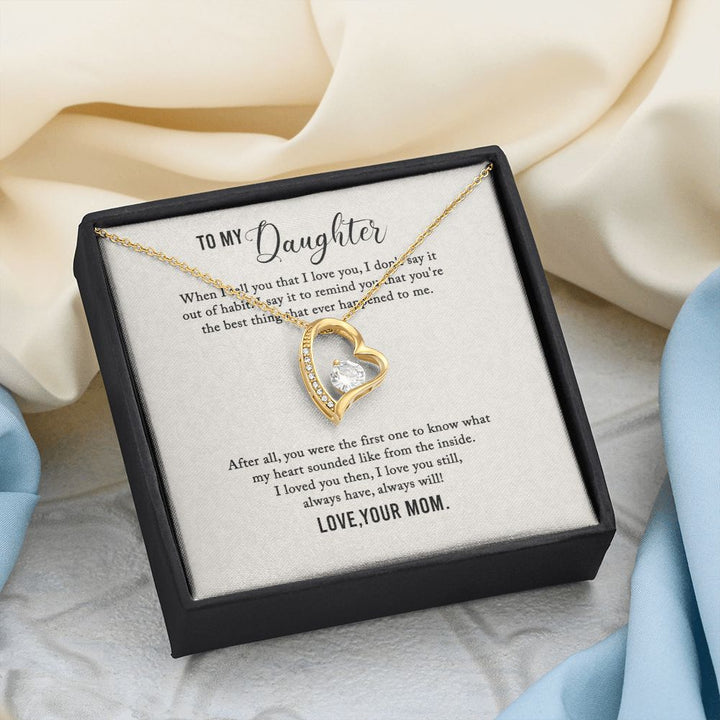 To My Daughter | I Love You My Daughter - Forever Love Necklace