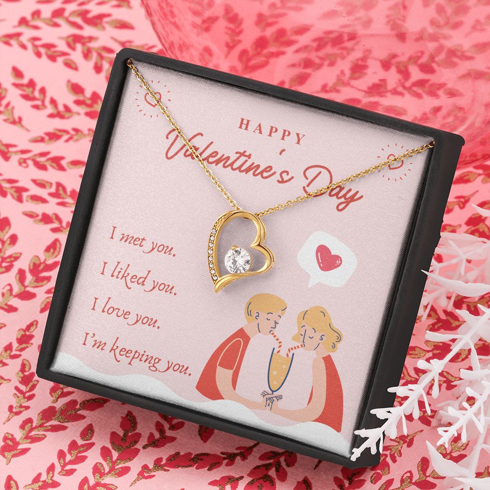 Happy Valentine's Day | Forever Together - Forever Love Necklace