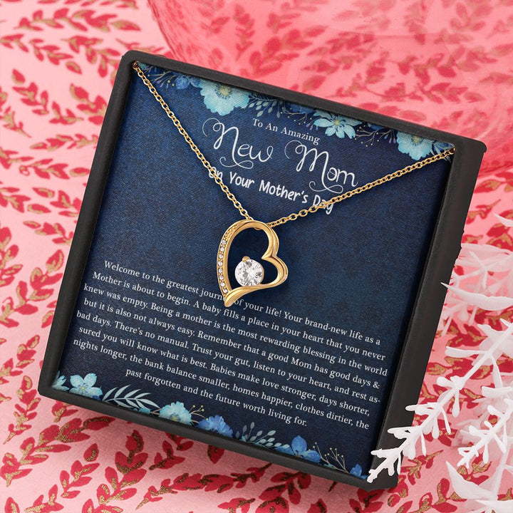 Mother's Day | Amazing New Mom - Forever Love Necklace