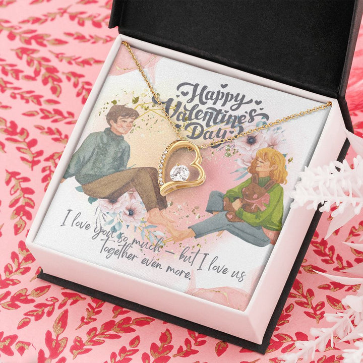 Happy Valentine's Day | Love, Together in Harmony - Forever Love Necklace