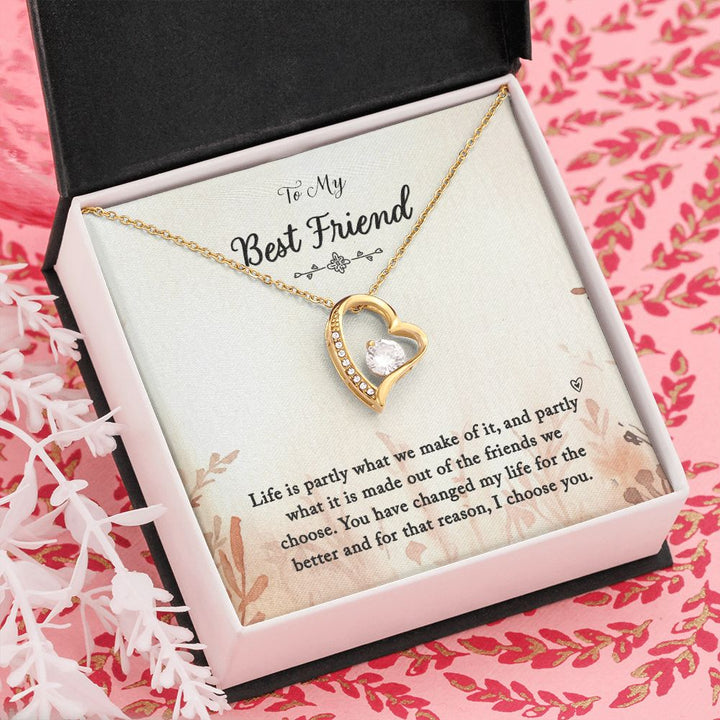 To My Best Friend | You Changed My Life - Forever Love Necklace