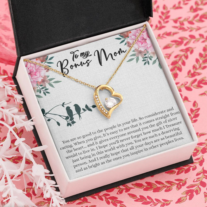 To My Bonus Mom | You are such a deserving person - Forever Love Necklace