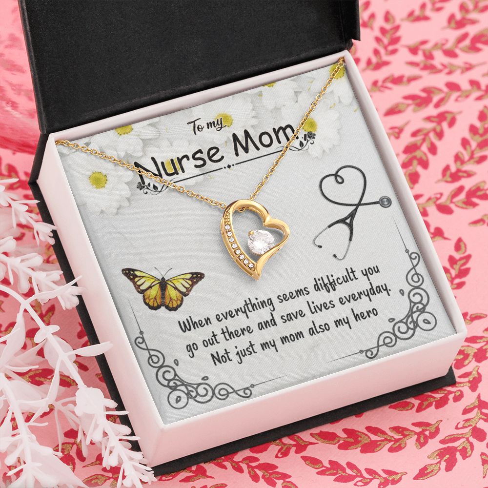 To My Mom | To My Nurse Mom - Forever Love Necklace
