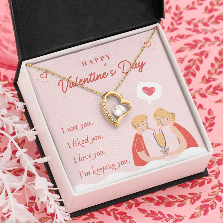 Happy Valentine's Day | Forever Together - Forever Love Necklace