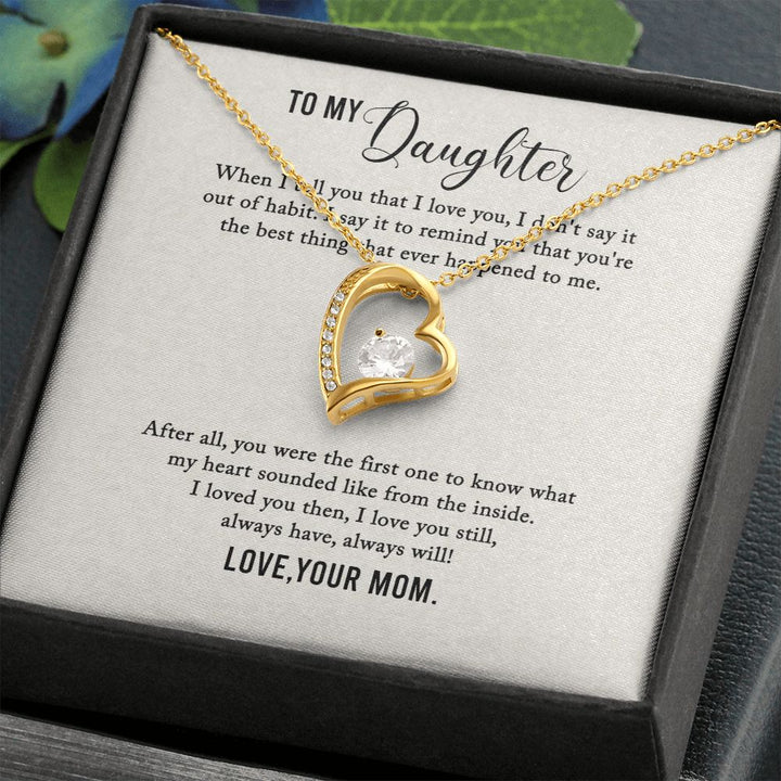 To My Daughter | I Love You My Daughter - Forever Love Necklace