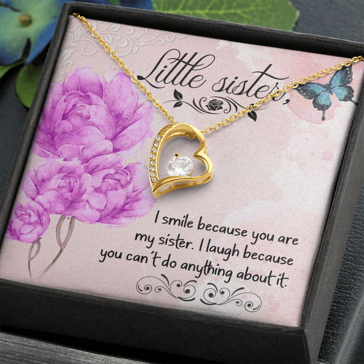 To My Sister | My Little Sister - Forever Love Necklace