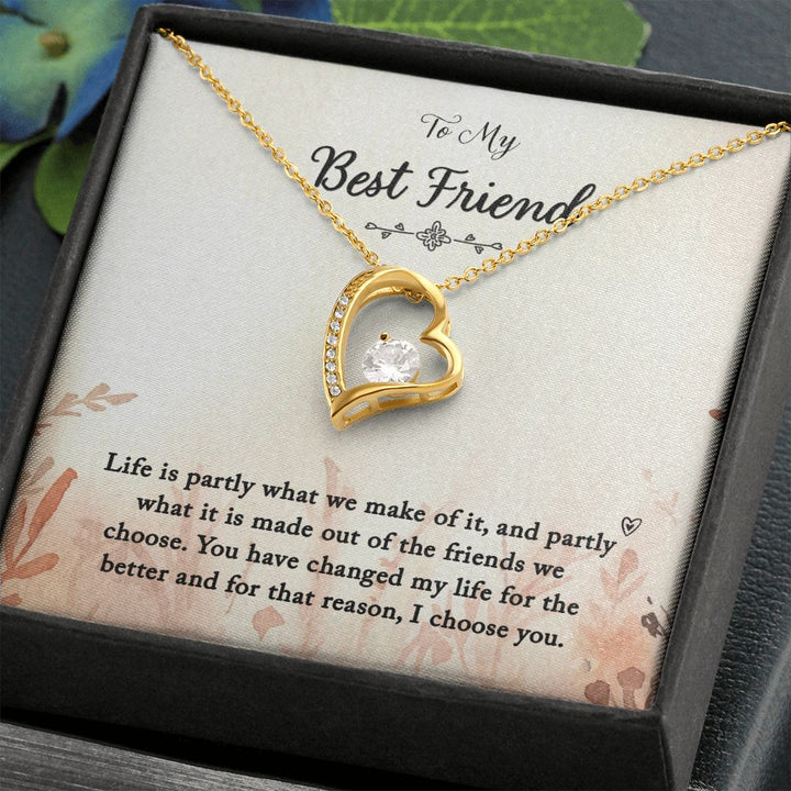 To My Best Friend | You Changed My Life - Forever Love Necklace