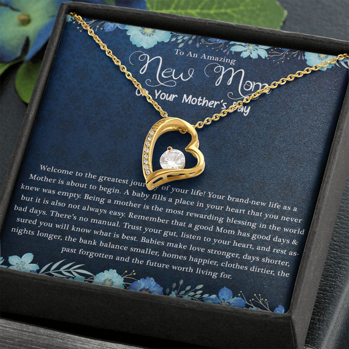 Mother's Day | Amazing New Mom - Forever Love Necklace