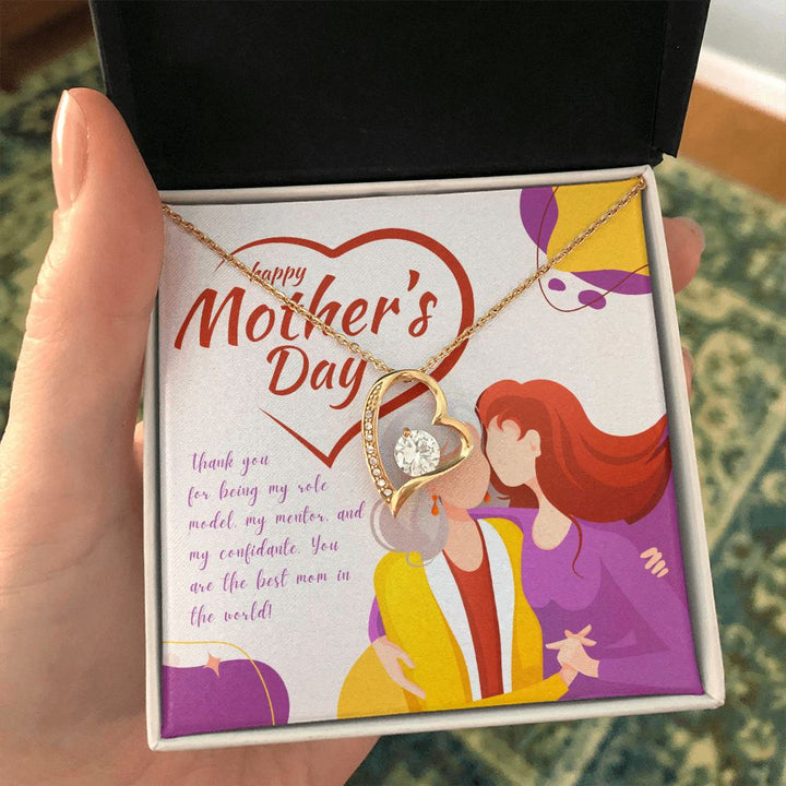Happy Mother's Day | Thank you for being My role model - Forever Love Necklace