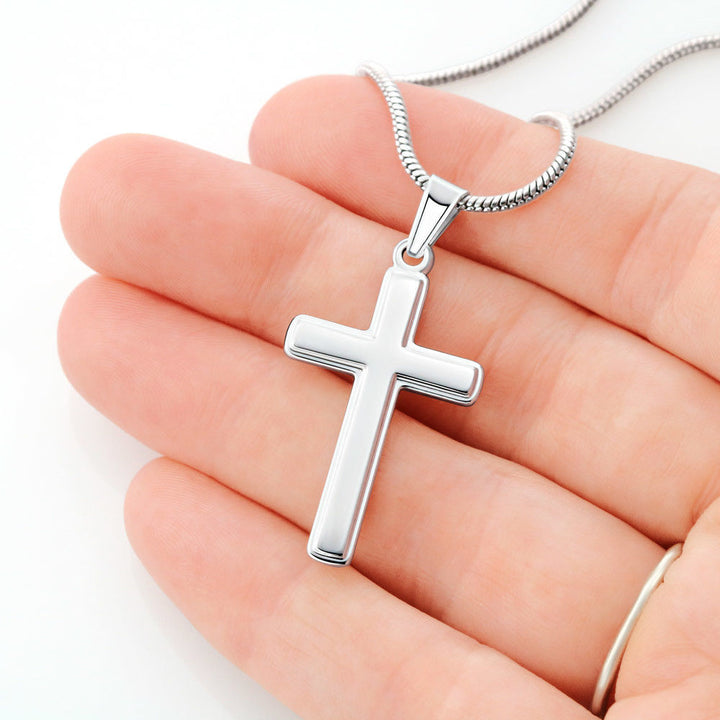 To My Daughter | Trust in the Lord - Stainless Steel Cross Necklace
