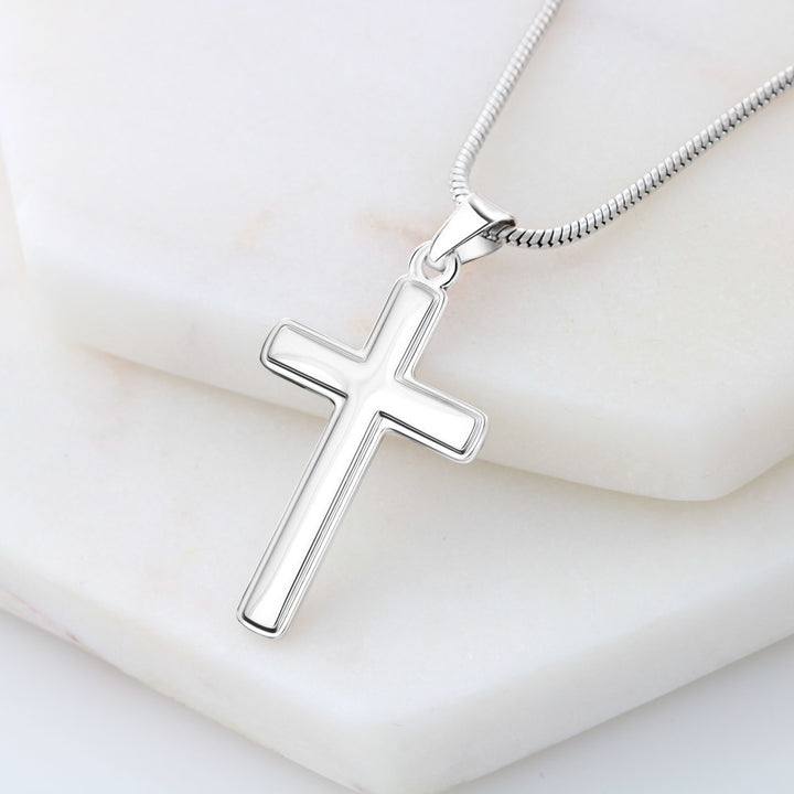 Faith | Trusting God even when you don't - Stainless Cross Necklace with Ball Chain
