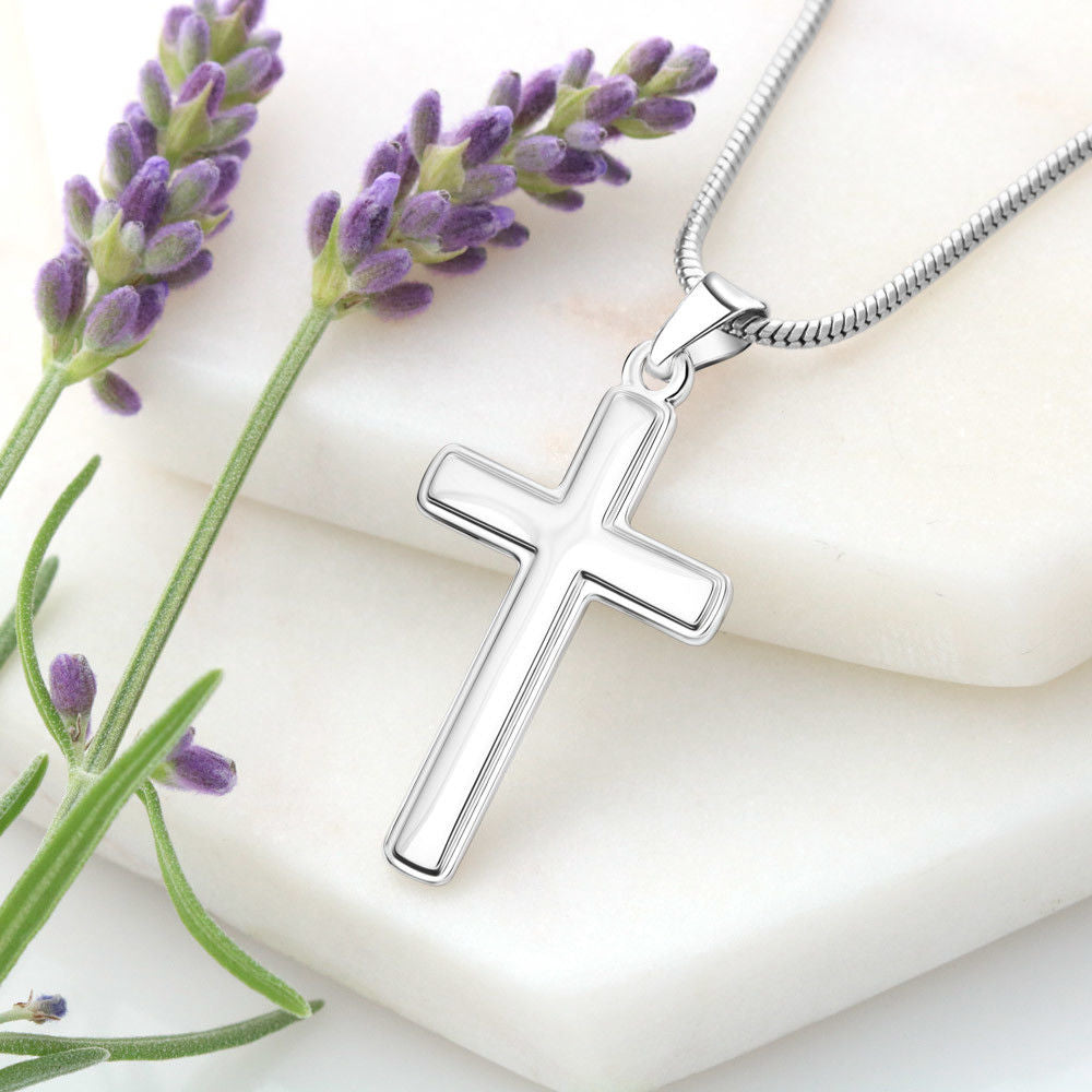 Faith | It makes things Possible - Stainless Cross Necklace with Ball Chain