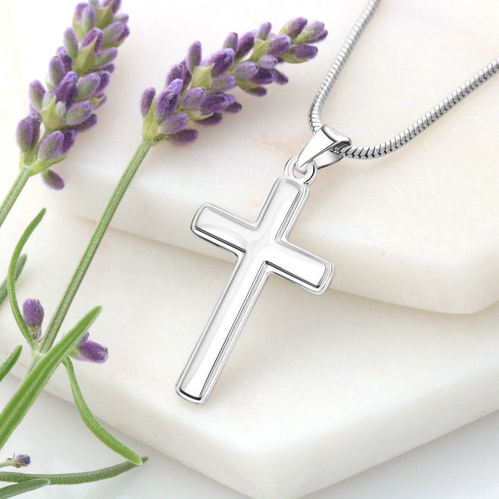 Faith | It makes things Possible - Stainless Cross Necklace with Ball Chain