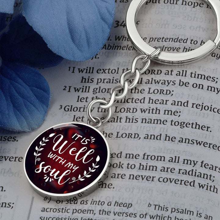 It is well with my Soul - Circle Keychain